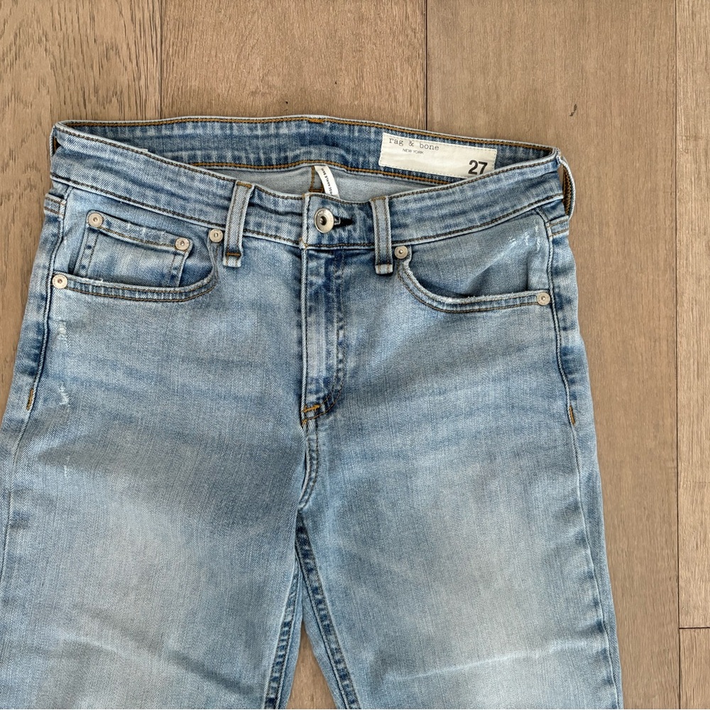 Rag & Bone Light Blue Ankle Jeans